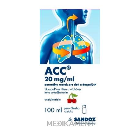 ACC 20 mg/ml perorálny roztok pre deti a dospelých 100 ml
