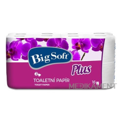 Big Soft Plus toaletný papier 2-vrstvový, biely 1x16 ks