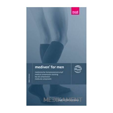 mediven active for men lýtkové pančuchy veľkosť 6 normálne čierne 1 pár