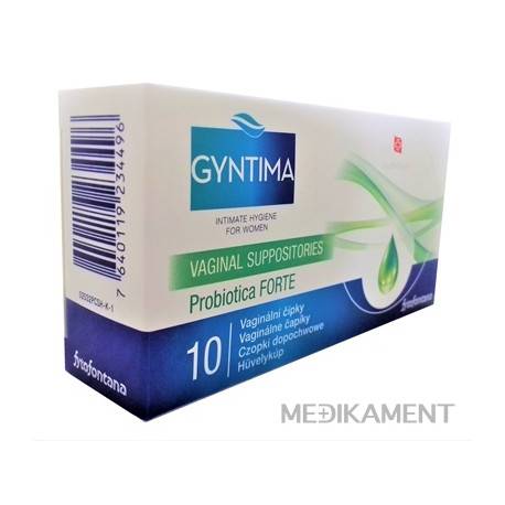 Fytofontana GYNTIMA Probiotica FORTE Vaginálne čapíky 10 ks