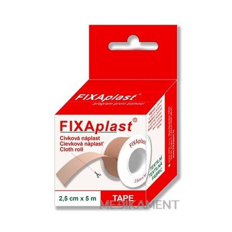 FIXAplast Cievková náplasť 2,5 cm x 5 m textilná 1 ks