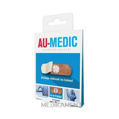 AU-MEDIC blokátor bolesti náplasti (crystal tape) 1x4 ks