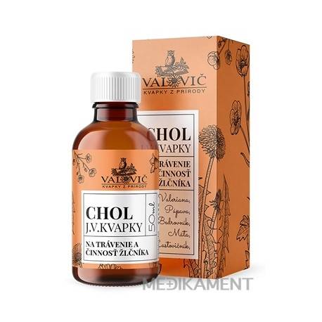 J.V. KVAPKY - CHOL na trávenie a činnosť žlčníka 50 ml