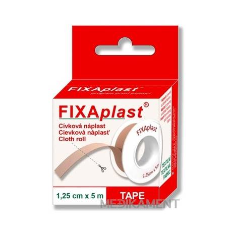FIXAplast Cievková náplasť 1,25 cm x 5 m textilná 1 ks