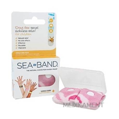 SEA BAND akupresúrne náramky detské proti cestovateľskej nevoľnosti 1x2 ks