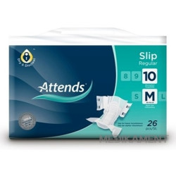 ATTENDS Slip Regular 10 M plienkové nohavičky savosť 3299 ml obvod bokov 80-110 cm 26 ks