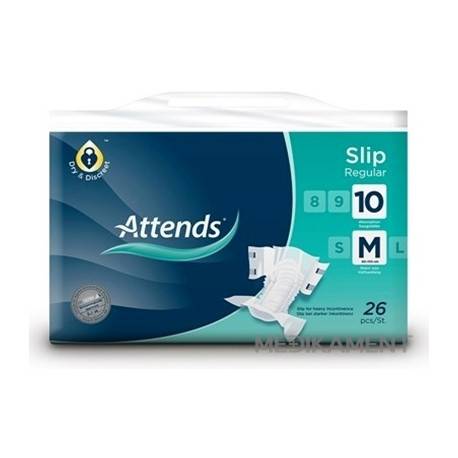 ATTENDS Slip Regular 10 M plienkové nohavičky savosť 3299 ml obvod bokov 80-110 cm 26 ks