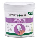 VET´S BEST CLEAN EAR FINGER PADS čistiaca utierka - náprstok na uši pre psy 1x50 ks