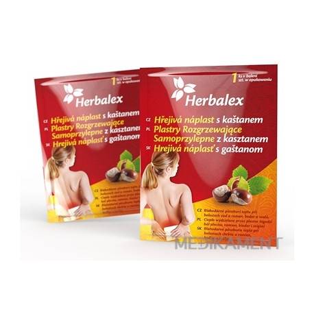 Herbalex Hrejivá náplasť s gaštanom 1x1 ks