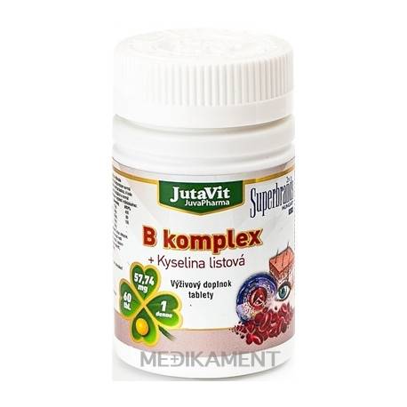 JutaVit B-komplex + kyselina listová tablety 60 ks