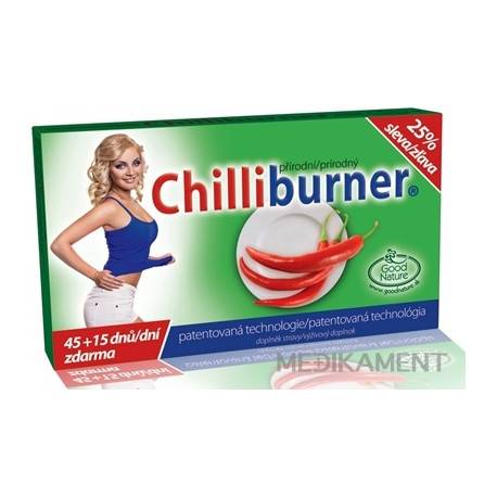 Chilliburner AKCIA 25% zľava tbl 45+15 zadarmo (60 ks)
