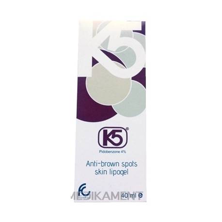 K5 Lipogel na depigmentáciu hnedých škvŕn 40 ml