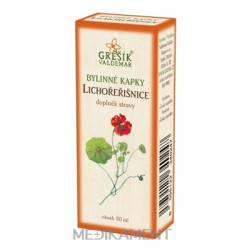 GREŠÍK BYLINNÉ KVAPKY KAPUCÍNKA 50 ml