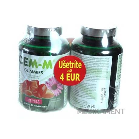 CEM-M GUMMIES IMUNITA želatínové multivitamíny s Echinaceou (zľava 4€) 2x60 (120 ks)