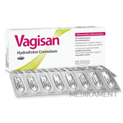 Vagisan HydroKrém Cremolum vaginálne čapíky 1x16 ks