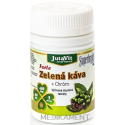 JutaVit Zelená káva Forte + Chróm tablety 60 ks