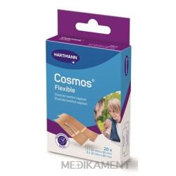 COSMOS Pružná náplasť na rany elastická textilná v 2 veľkostiach 20 ks