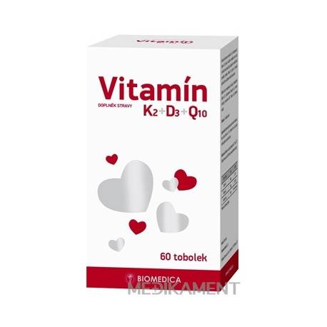 BIOMEDICA Vitamín K2+D3+Q10 cps 1x60 ks
