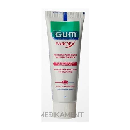 GUM zubný gél PAROEX (CHX 0,12%) 75 ml