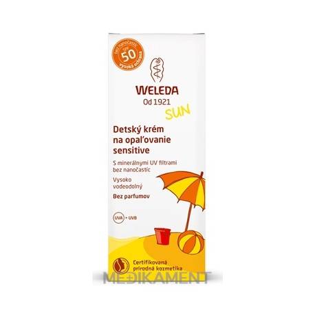 WELEDA SUN detský krém na opaľovanie SPF 50 sensitive 50 ml