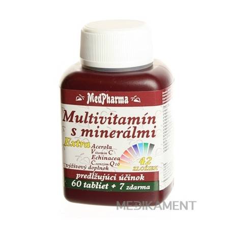 MedPharma MULTIVITAMIN S MINERÁLMI EXTRA 42 ZLOŽIEK tablety 67 ks