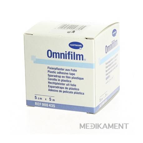 OMNIFILM hypoalergénna náplasť fixačná z transparentnej fólie 5 cm x 5 m 1 ks