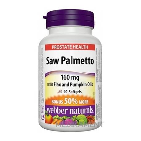 Webber Naturals Prostata Saw Palmetto 160 mg tablety 90 ks