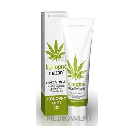 Konopné mazanie 10% konopného oleja 100 ml