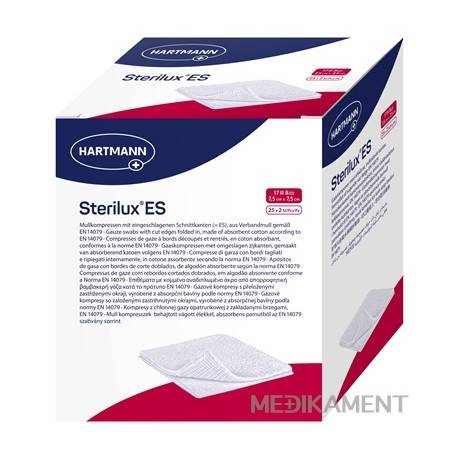 STERILUX ES kompres sterilný 7,5 cm x 7,5 cm 50 ks