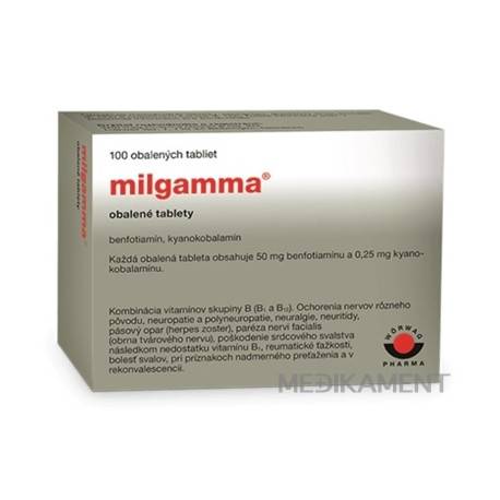 MILGAMMA 50 mg/250 µg tablety 100 ks