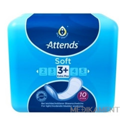 ATTENDS Soft Extra 3+ vložky inkontinenčné, savosť 799 ml, veľkosť 36,5 cm 10 ks