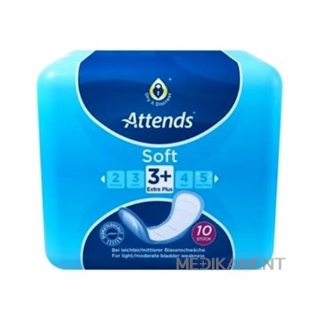 ATTENDS Soft Extra 3+ vložky inkontinenčné, savosť 799 ml, veľkosť 36,5 cm 10 ks