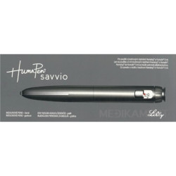 HumaPen Savvio, inzulínové pero grafitové, aplikátor inzulínu pre 3 ml náplne 1 ks
