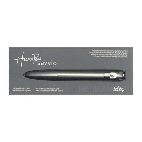 HumaPen Savvio, inzulínové pero grafitové, aplikátor inzulínu pre 3 ml náplne 1 ks