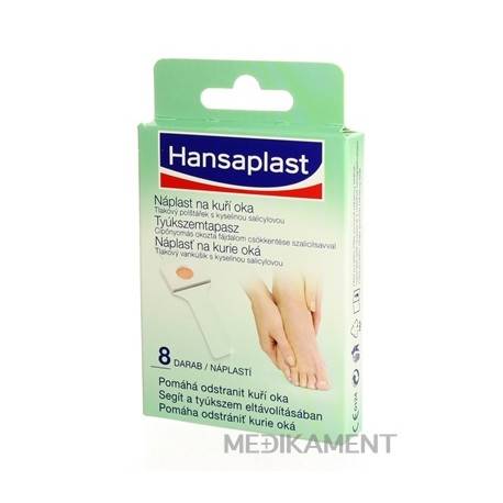 HANSAPLAST Náplasť na kurie oká 1x8 ks