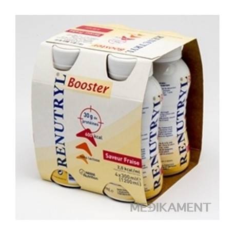 RENUTRYL Booster Jahodová príchuť sol 4x300 ml (1200ml)
