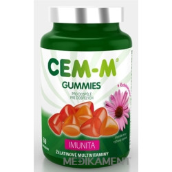 CEM-M GUMMIES IMUNITA želatinové multivitamíny s Echinaceou, pre dospelých, 1x60 ks