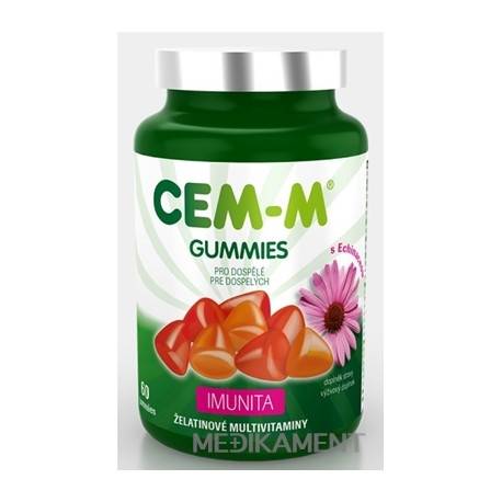 CEM-M GUMMIES IMUNITA želatinové multivitamíny s Echinaceou, pre dospelých, 60 ks
