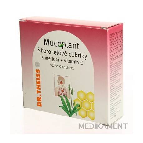 Mucoplant Skorocelové cukríky s medom a vitamínom C 1x50 g