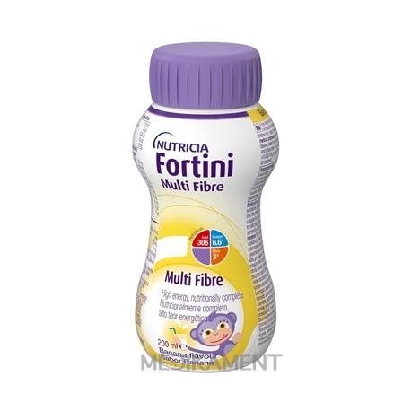 Nutricia Fortini Multi Fibre pre deti výživa s banánovou príchuťou 200 ml