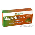 Naturica MAGNEZIUM 250 mg+B6+Ginkgo+vitamín E tablety 30 ks