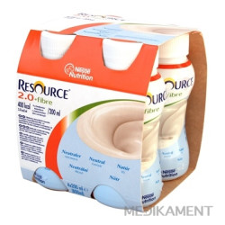 RESOURCE 2,0+ Fibre Neutrálna príchuť sol 4 x 200 ml 