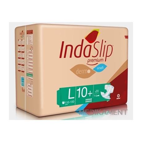 IndaSlip Premium L 10 Plus plienkové nohavičky dermo airsoft obvod 110-150 cm 20 ks