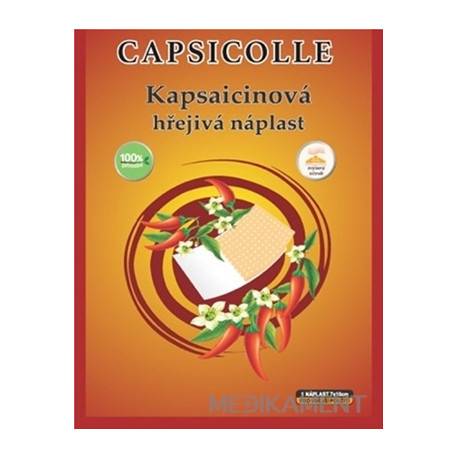 Kapsaicínová hrejivá náplasť CAPSICOLLE 7 x 10 cm 1 ks