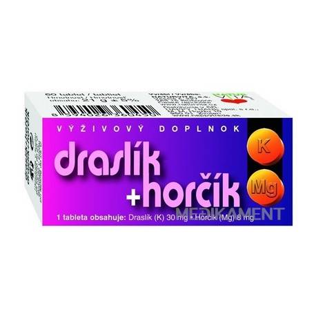 NATURVITA DRASLÍK + HORČÍK tablety 60 ks