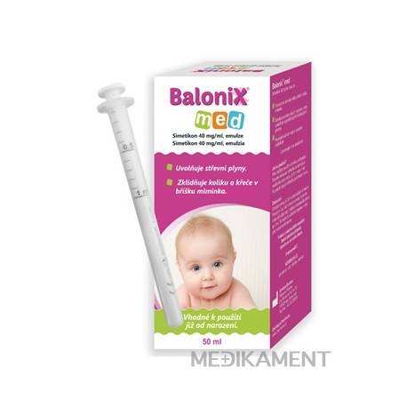 Balonix med emulzia, simetikon 40 mg/ml 50 ml