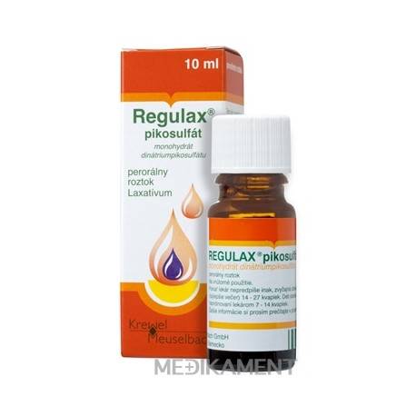 REGULAX pikosulfát sol por (fľ.skl.hnedá) 1x10 ml