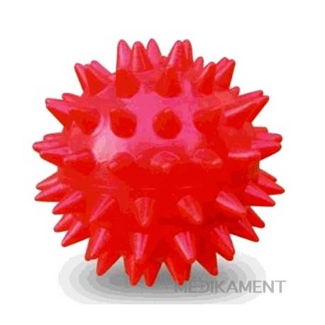 GYMY MASÁŽNA LOPTIČKA - ježko 5 cm červená 1 ks