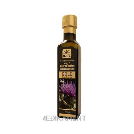 IREL Olej z pestreca mariánskeho GOLD za studena lisovaný 1x250 ml