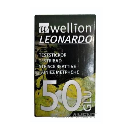 Wellion LEONARDO GLU Prúžky testovacie 50 ks